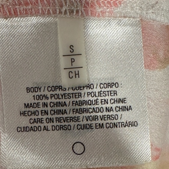 T Tahari Women’s Small Sleeveless Sheer Zip Vest Blouse White Pink Chiffon Retro - Picture 8 of 9